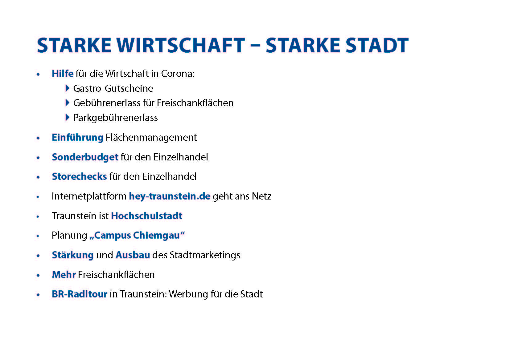 Starke Wirtschaft - starke Stadt.