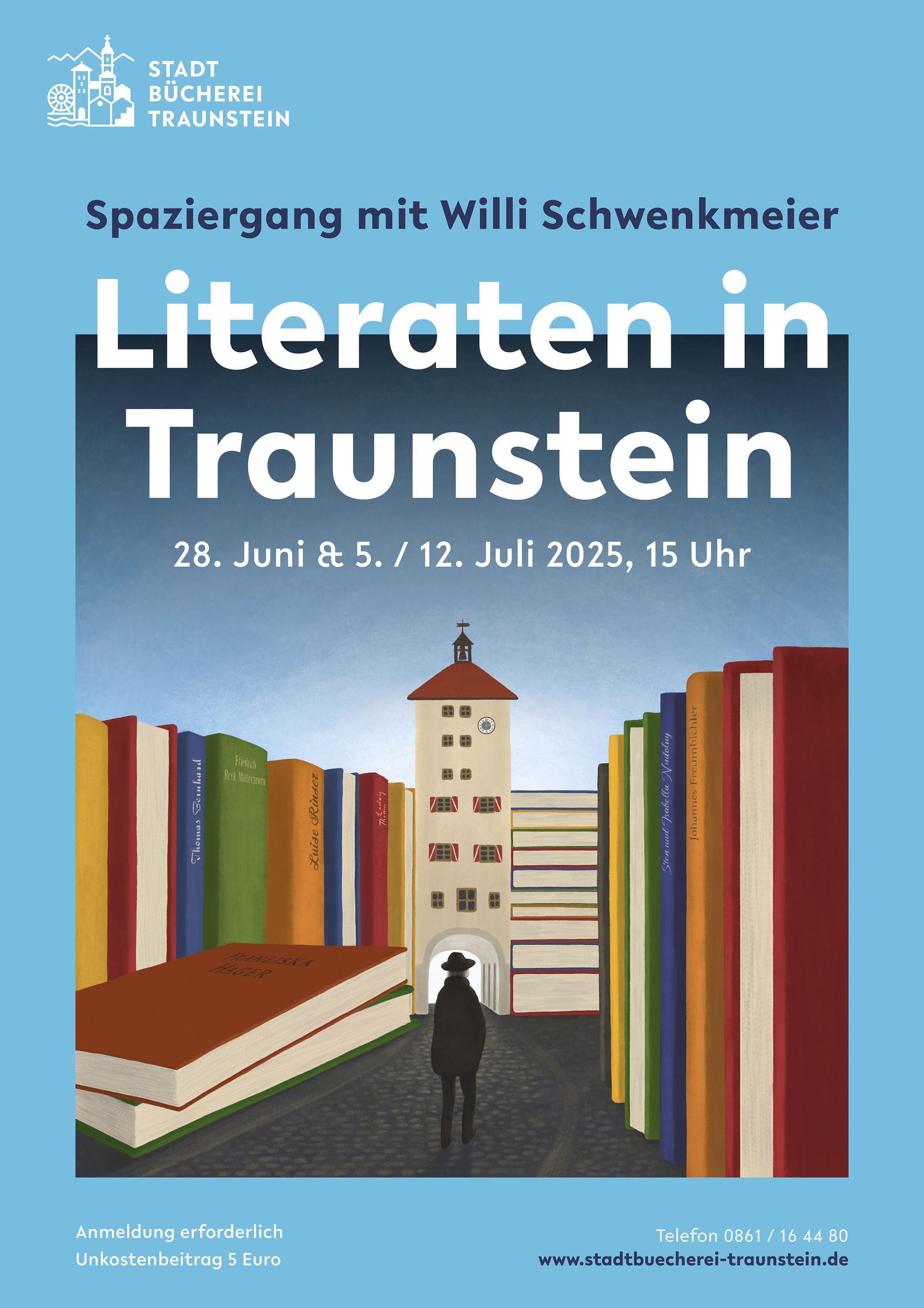 Literarische Spaziergänge durch Traunstein im Juni und Juli 2025