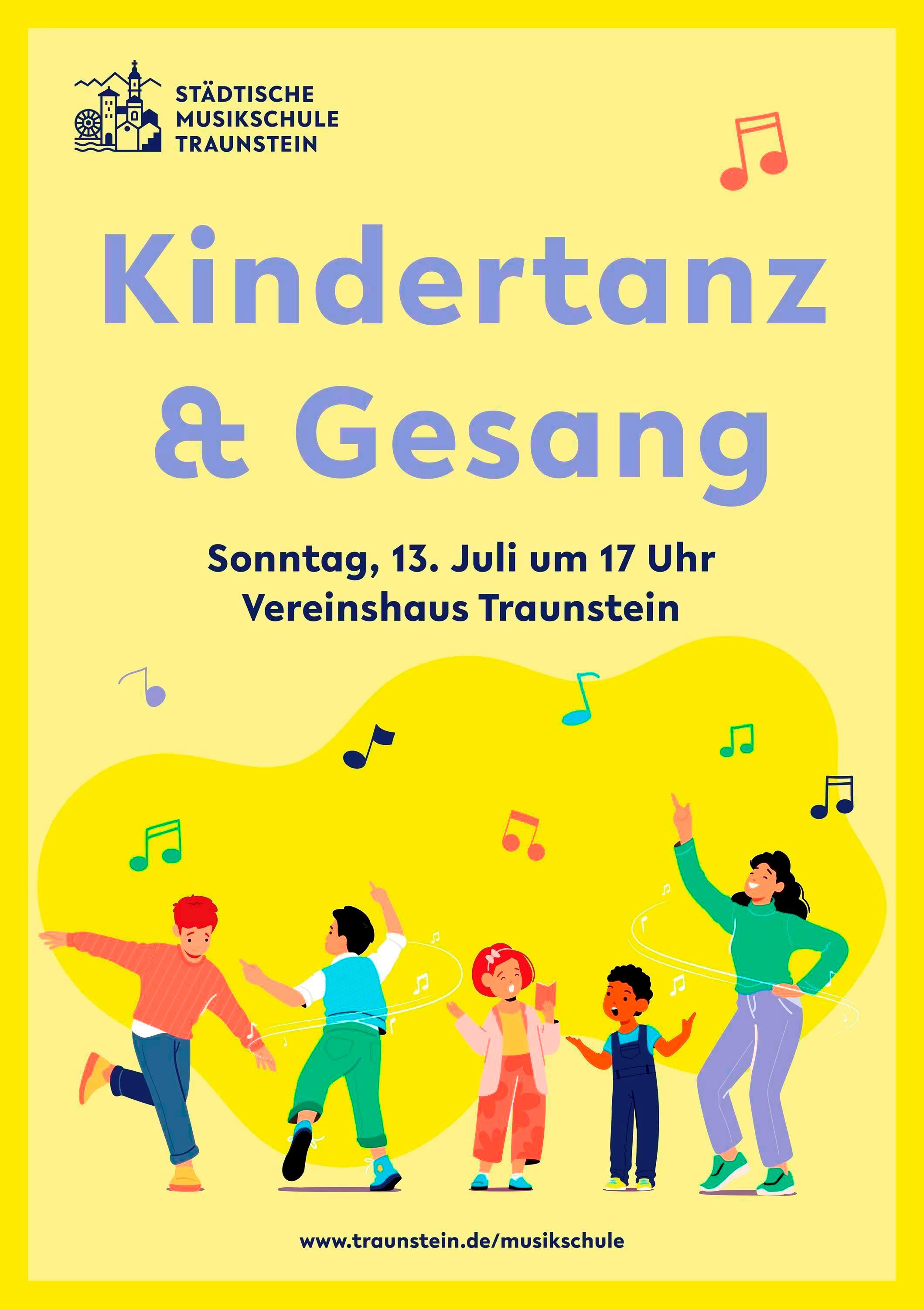 Städtische Musikschule Traunstein Kindertanz und -gesang am 13. Juli
