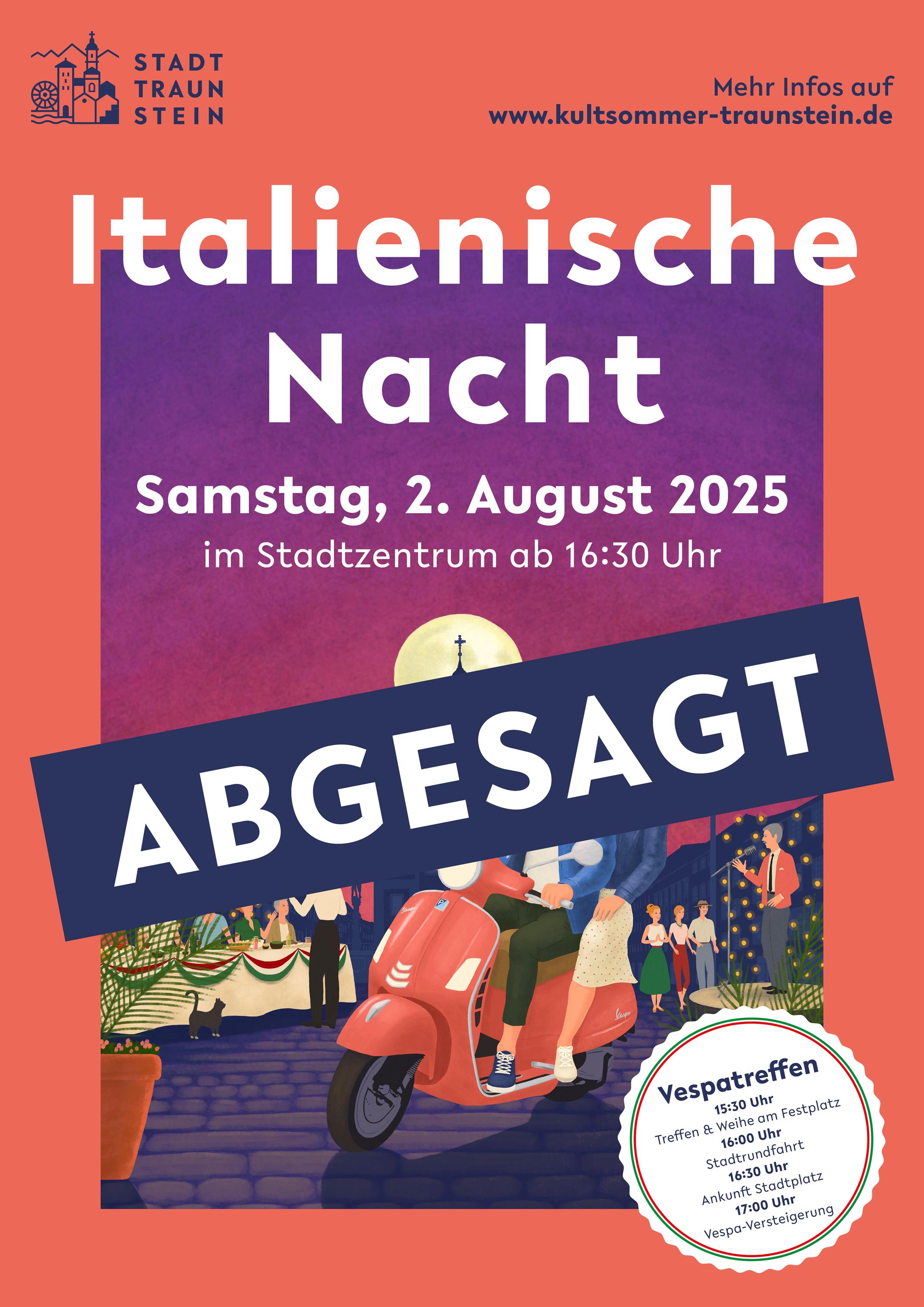 Ital. Nacht - Plakat ABGESAGT