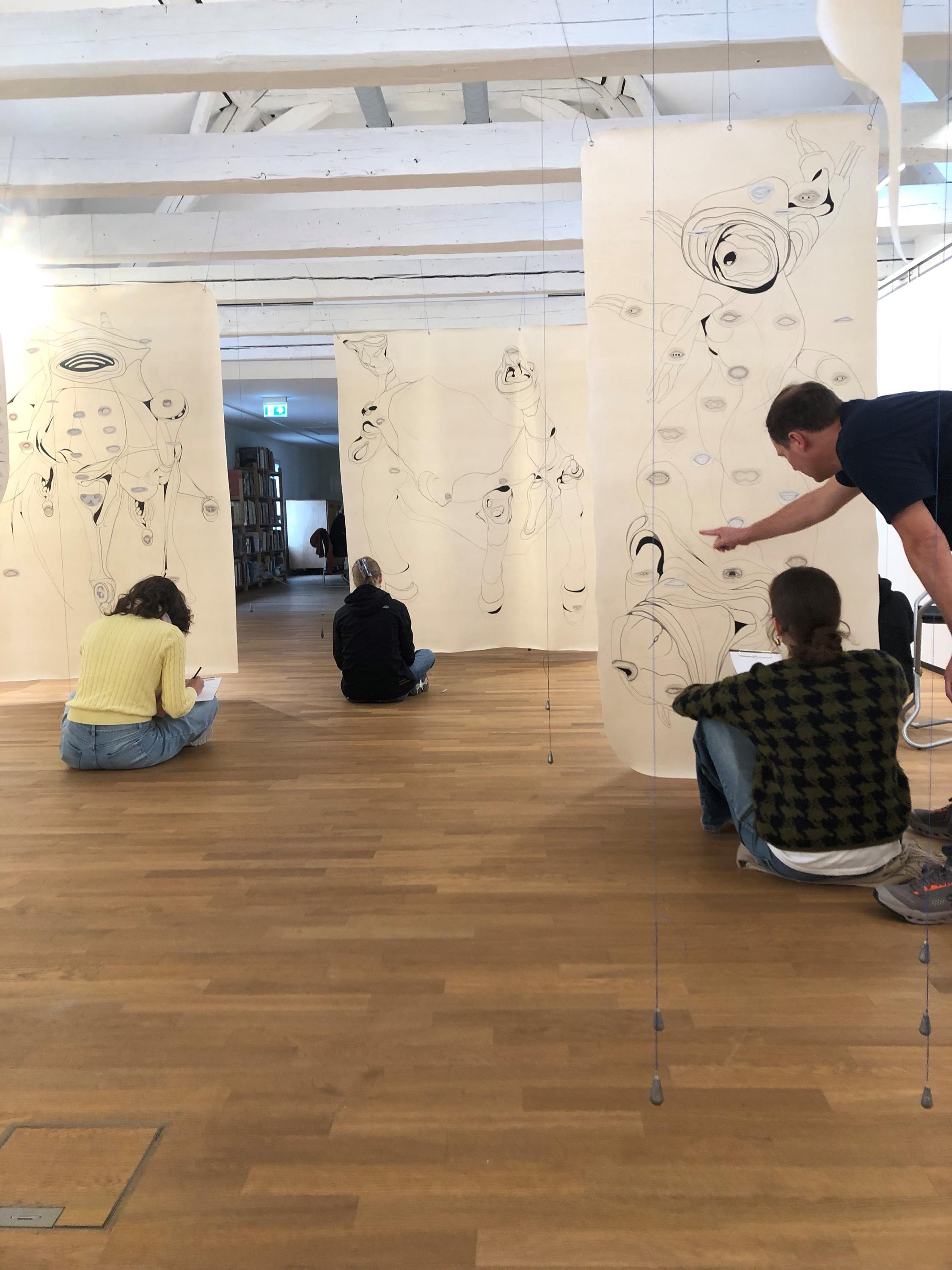 Abschlussrundgang Mehrkörpersysteme Städtische Galerie 12. Oktober