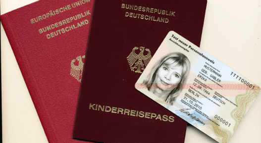 Beantragung von Personalausweis, (Kinder-)Reisepass, eID-Karte