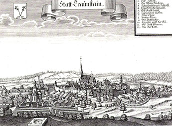 Stadtansicht von Traunstein – 1701