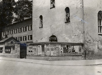 Klosterkirche Mauer mit Lourdeskapelle 1938