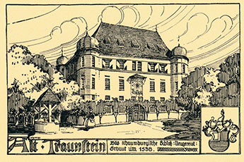 Schloss Neugereut – Historisierende Postkarte