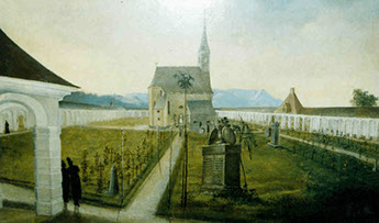 Kapelle und Friedhof – 1828