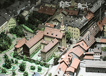 Klosterkirche und Kapuzinerkloster – Stadtmodell 1889