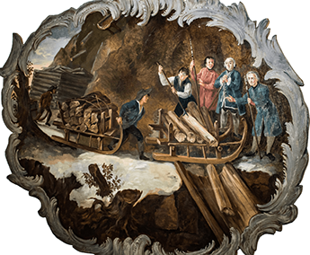 Holztransport für die Saline – Gemälde 1781-1783
